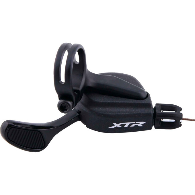 Шифтер SHIMANO XTR, M9100, 2 скорости, на хомут, трос+оплетка ISLM9100LBP