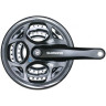 Система SHIMANO ALTUS, M311, 170мм, квадрат, 48/38/28T, черный EFCM311C888XL
