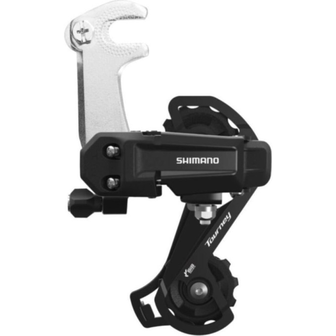 Переключатель задний SHIMANO TOURNEY, TY200, GS, 6/7 скоростей крепление на болт, черный, индивидуальная упаковка ERDTY200GSLD