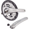Система SHIMANO ALIVIO, T4060, 175 мм, интегрированный вал, 48/36/26, с защитой, серебристая EFCT4060EX866CS
