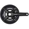 Система SHIMANO MT210, 175мм, для 2x9 скоростей, интегрированный вал, 46/30, с защитой, черный EFCMT210EX60CL